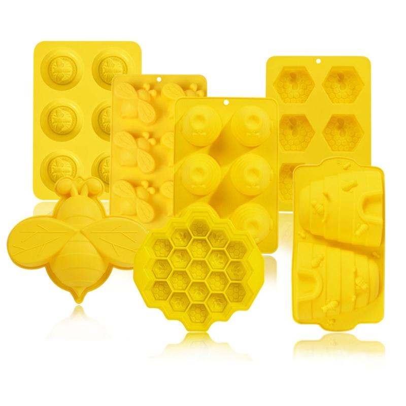 Silikonové formy na fondán řady Bee, formy na mýdlo, hliněné formy na pěnu, formy na kuchyňské pečivo, silikonové formy na pečení