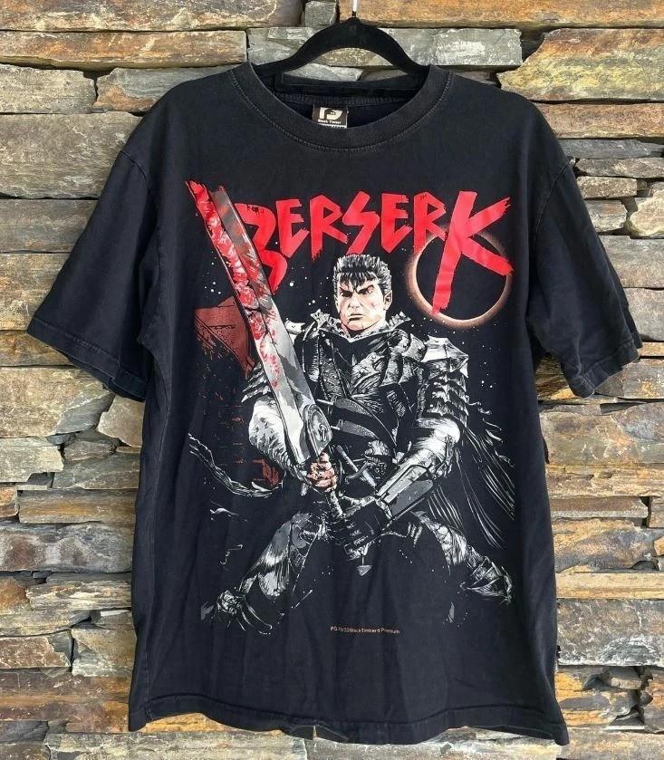 Rare Design Berserk Anime Rare Design Black T shirt Graphic tee Unisex T-Shirt M