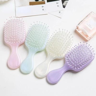 Macaron Air Cushion Small Comb Women Scalp Massaging Comb Hair Brush Women Hollowing Out Home Salon DIY Hairdressing Accessories