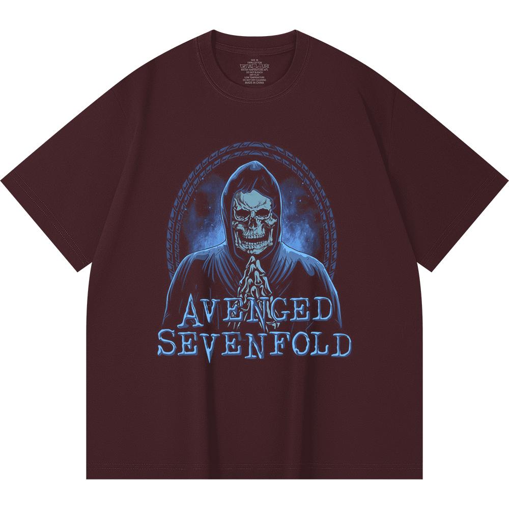 230 Gsm 100% Cotton Heavy Metal T-Shirt  Rock Band Popular Music Print Unisex Heavy Cotton T Shirt