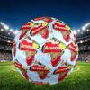 football team.C Print Size 5 Soccer Ball, PU Wear Resistant Football for Match Training and Daily Practice, Birthday Gift for Soccer Fans