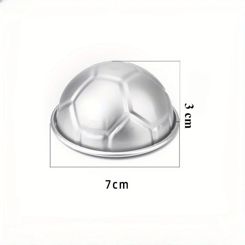 Forma na koupelovou kouli 1 ks DIY 3D tvar fotbalového míče hliníková půlkruhová čokoládová forma pečicí nástroje