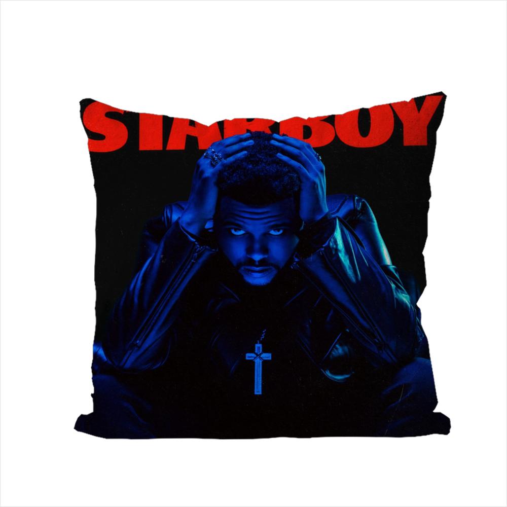 Federa Cuscino Singer The Weeknd Per Auto Divano Decorativa Casa Stampa Double-sided Peluche Quadrato Cuscino Decorativo Copricuscino