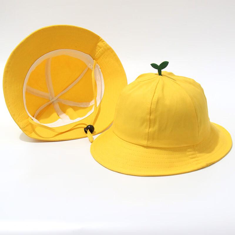 XIN SHENG XIANG Kids' Lemon Yellow Bucket Hat