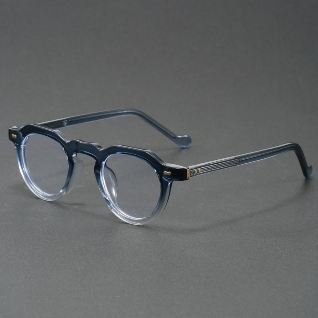 Retro Round Acetate Optical Glasses Frame for Men and Women Vintage Style Eyewear