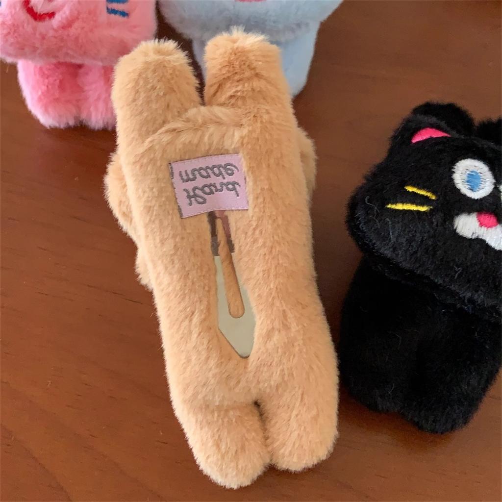 Cute Cat Ears Hair Clip for Women and Girls Soft Fabric Hair Accessory Hairpin Hairpieces for Daily Wear and Parties