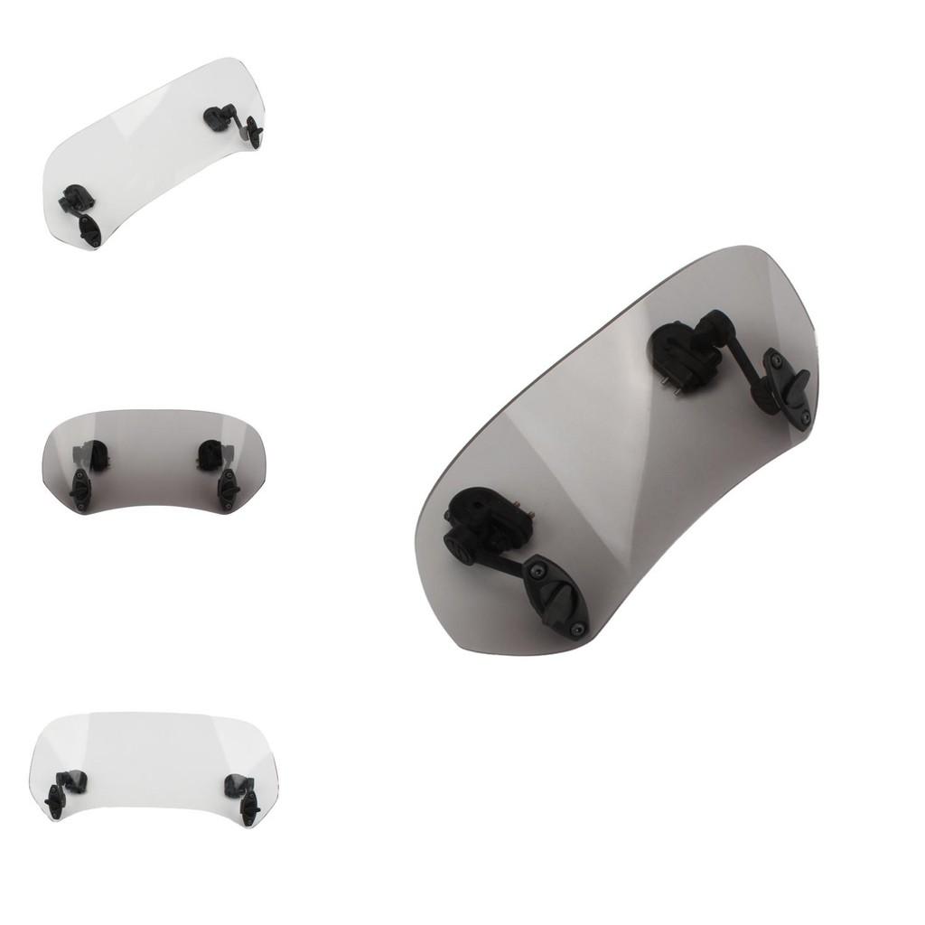 Versatile Motorcycle Adjustable High Windshield In Clear And Gray Colors