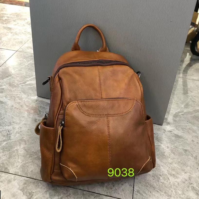 2025 Damen Rucksack aus echtem Leder im Retro-Stil - Modischer Schulrucksack aus Rindsleder für Damen