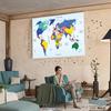 The World Map Decorative Poster Spray Canvas Painting Wall Art Decor School Supplies Living Room Home Decoration