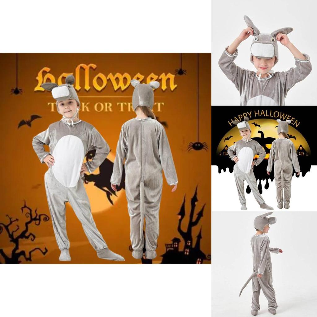 Adorable Kids Donkey Costume For Halloween Cosplay Polyester Material