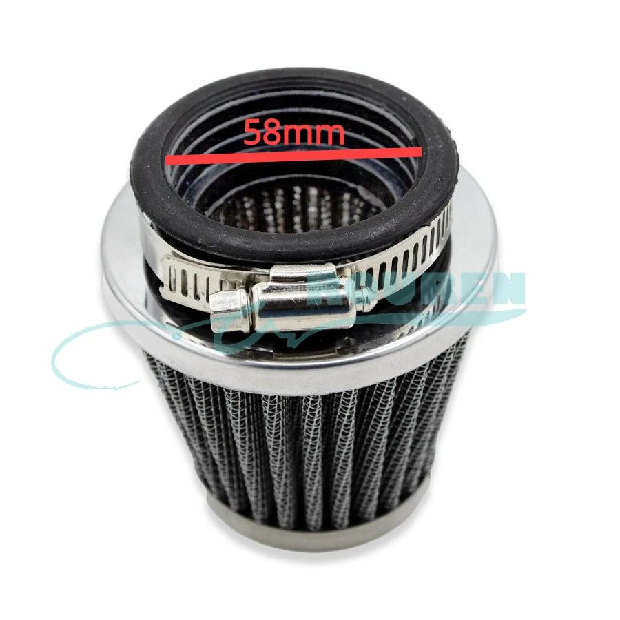 35mm 38mm 42mm 45mm 48mm 50mm 54mm 58mm 60mm Air Filter For 50 70CC 90CC 110CC 125CC Moto ATV Scooter Dirt Pit Bike Go Kart Quad