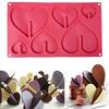 6 Holes Mini Heart Silicone Bakeware Fondant Cake Decorating Chocolate Mold Pastry Cooking Tools