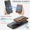 Leather PU Mobile Phone Magnetic Card Holder Card Holder Magnetic Ring