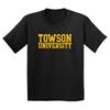 Towson Tigers Basic Block Youth T-Shirt - Black