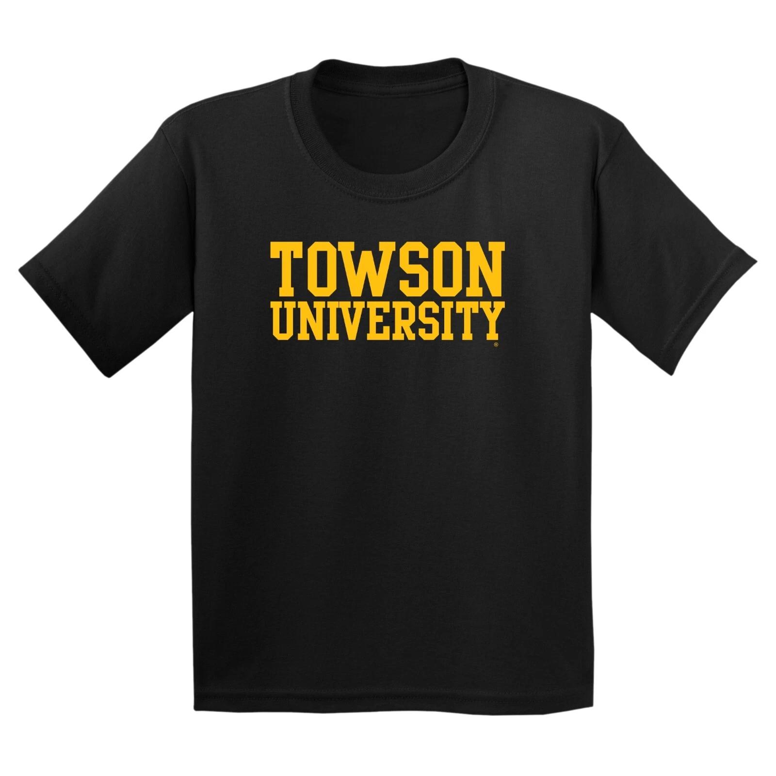 Towson Tigers Basic Block Youth T-Shirt - Black XL