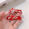 Embroidery Children Red Hairpin Lion Dance Hanfu Hair Sticks Lovely Ancient Style Hairpin  Baby