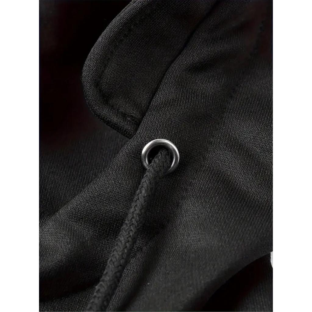 Herren Kapuzenpullover mit fester Farbe für Frühling und Herbst, Sport- und Arbeitskleidung für Jugendliche, Trendige Marken-Kapuzenjacke