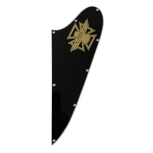 Guitar Pickguard for Gibson Firebird/Thunderbird Bass Guitar Pickguard Scratch Plate (3-Ply Black-1)