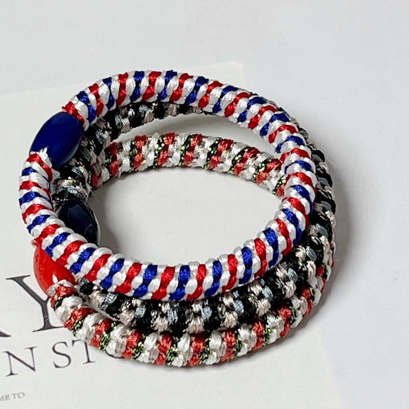 3 Stück/Set Damen Mode Golddraht Haargummis Elastische Spiralhaargummis Für Mädchen Haarspangen Scrunchie-Accessoires Knekkies