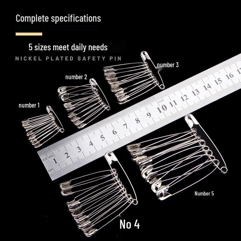 Stainless Steel Safety Pins (100-Pack)