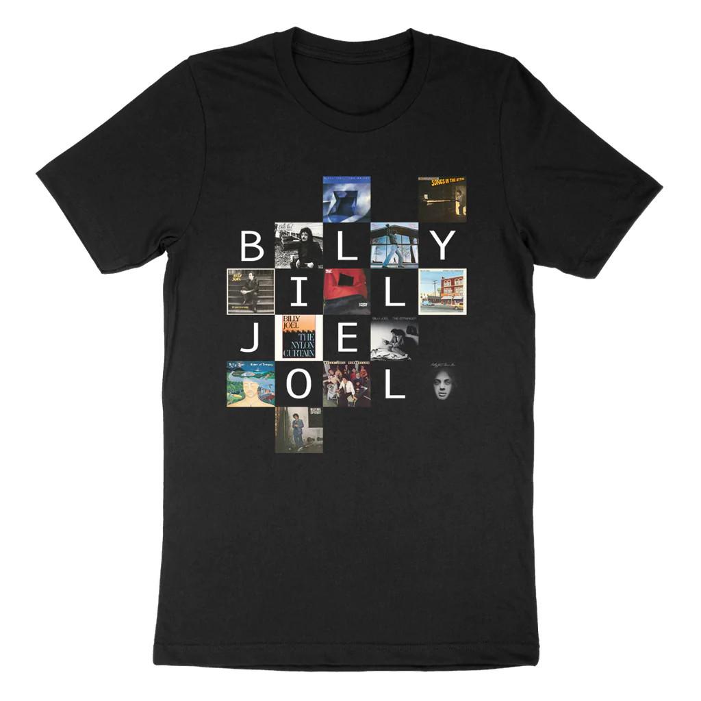 

Billy Joel Albums Set List T-shirt Cotton For men Women S To 4XL 3A463 5XL різнокольоровий