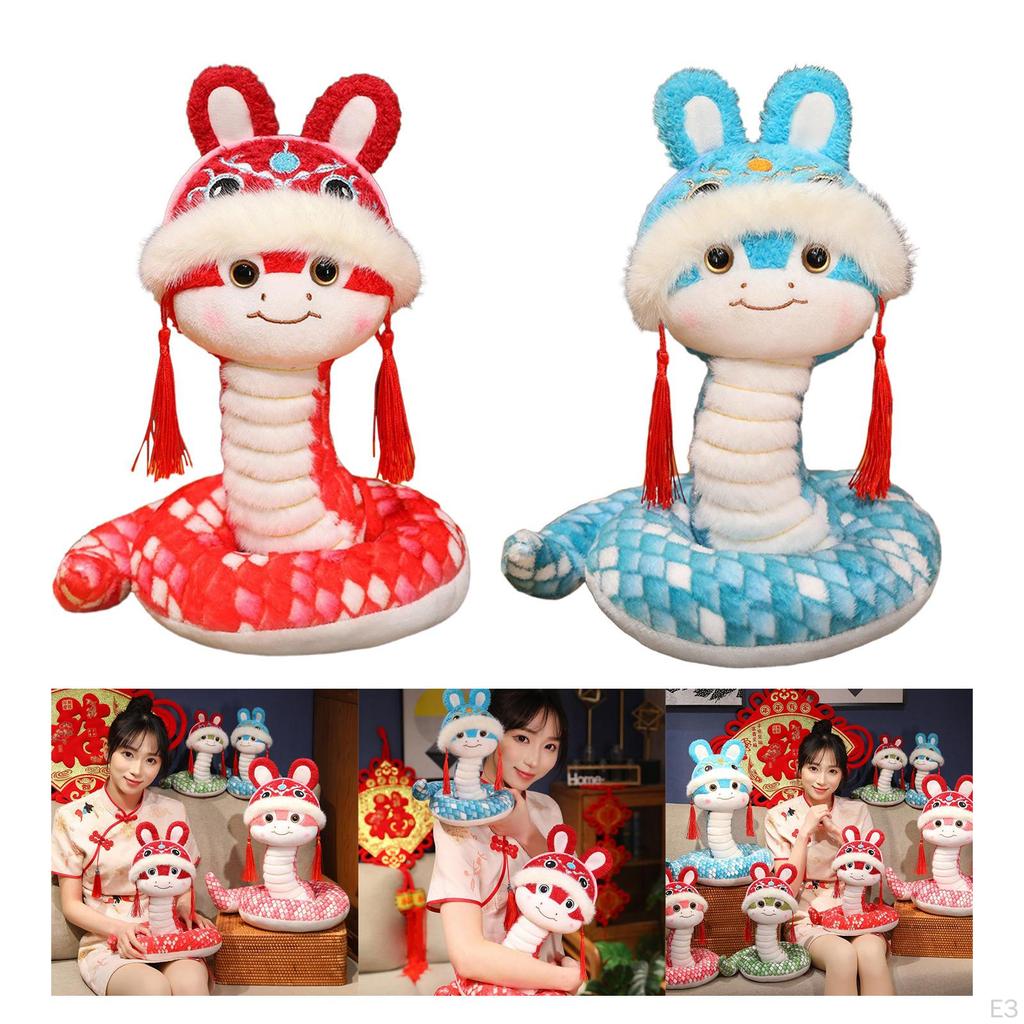 Chinese Snake Plush Toy Animal Figure for Souvenir And Celebrations