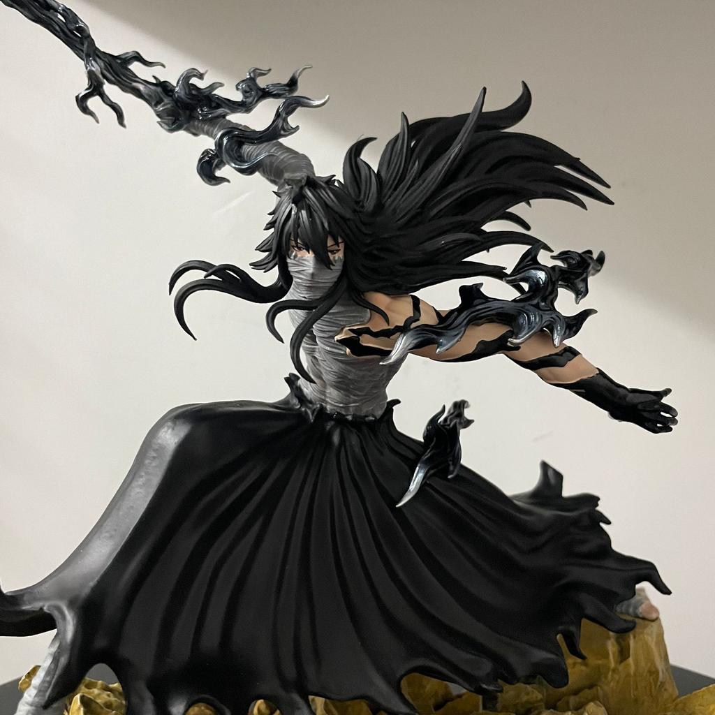 24cm Bleach Anime Ichigo Kurosaki Moonless Combat Figure Statue Model Collectible Desktop Decoration Gift for Boys