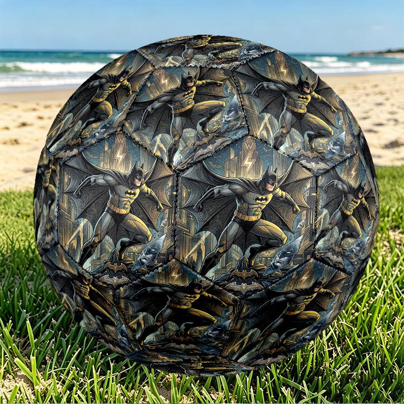 Batman Print Size 5 Soccer Ball, PU Wear Resistant Football for Match Training and Daily Practice, Birthday Gift for Soccer Fans