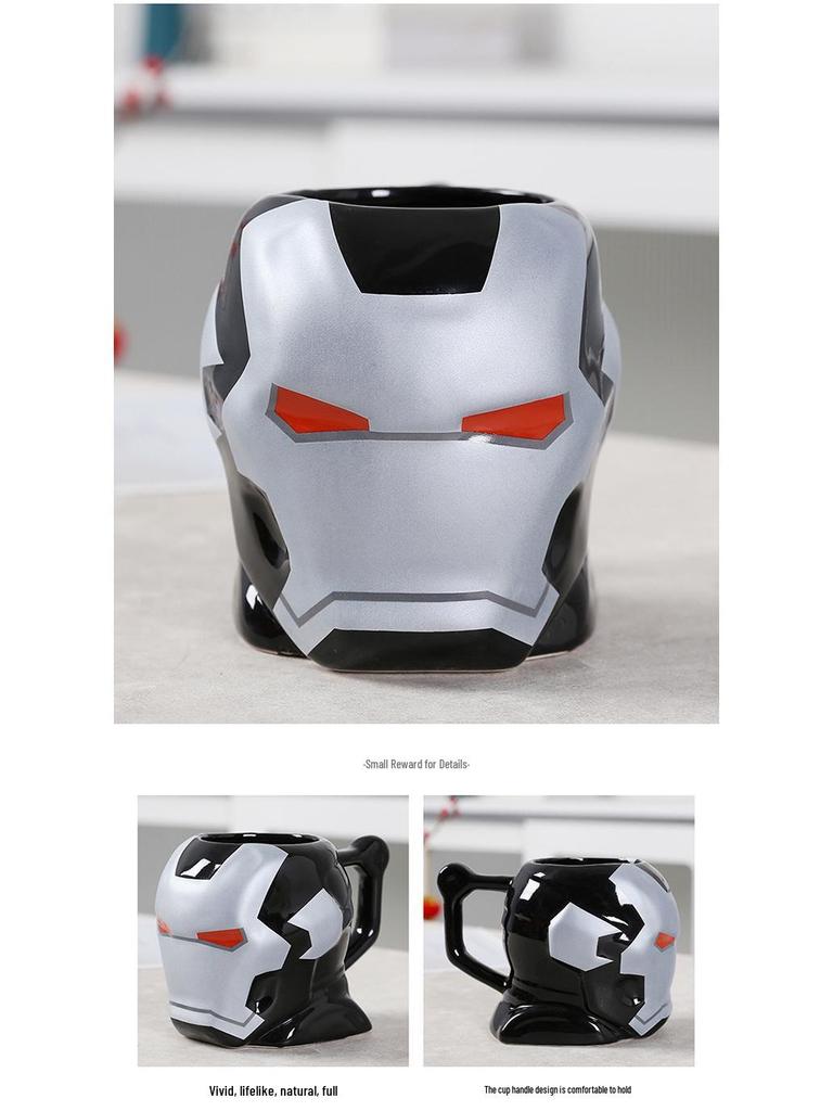 Avengers Superhero Ceramic Mug: Featuring Superman, Thor, Iron Man, Spider-Man, and Batman