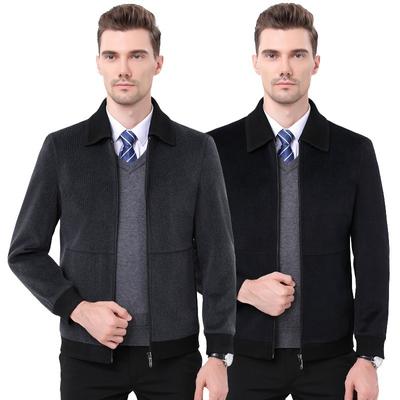 Autumn and Winter Woolen Coats, Short Cashmere Woolen Coats, Men's Business Formal Casual Woolen Jackets