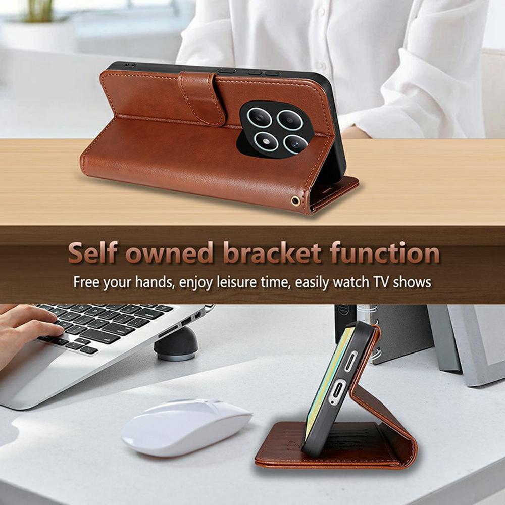 AZNS For Xiaomi Poco M8 5G/Redmi Note 15 5G (Global) Case Anti-Scratch PU Leather Stand Wallet Phone Cover