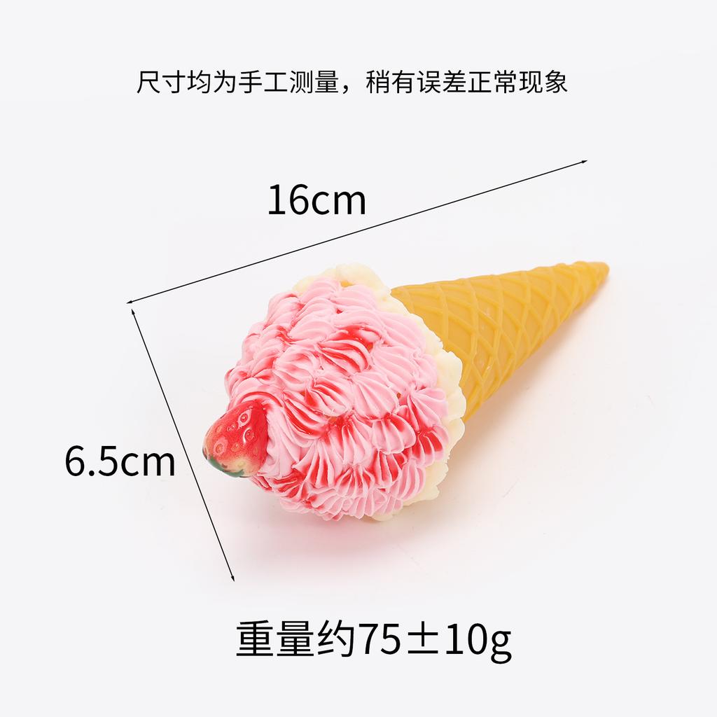 Modelo de Helado de Simulación Realista Cono de Helado Artificial Comida Falsa Postre Modelo de Exhibición de Ventana de Tienda Atrezzo para Fotos Juguete para Niños