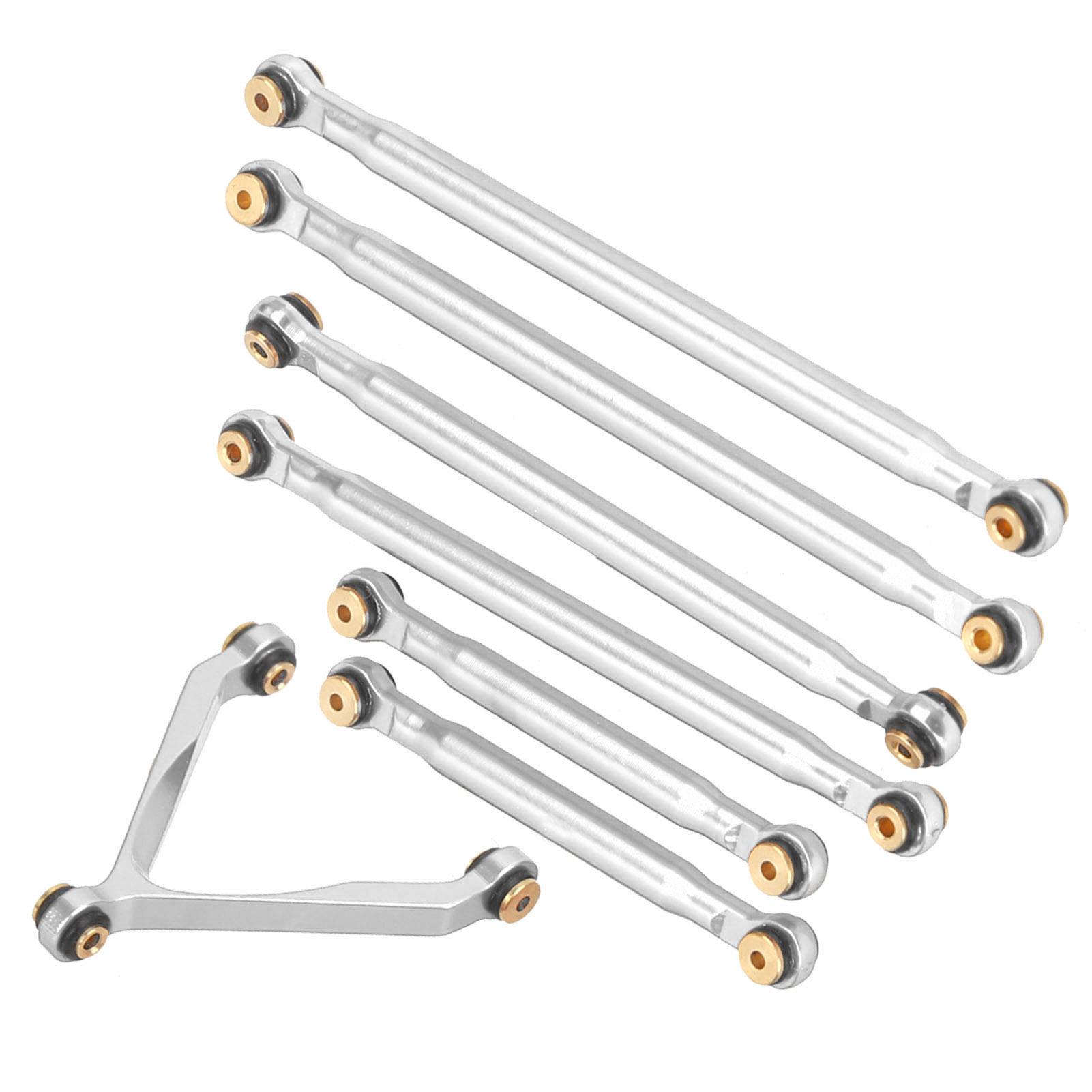 

Linkage Pull Rod Tie Rod Kit for Axial SCX24 C10 1 24 RC Car Shell Parts Suspension LinkSilver
