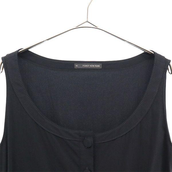 FOXEY NEW YORK No sleeve one piece 42 black Women Used
