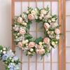 Ghirlanda Floreale di Peonie Artificiali per Decorazione di Matrimonio Ornamento
