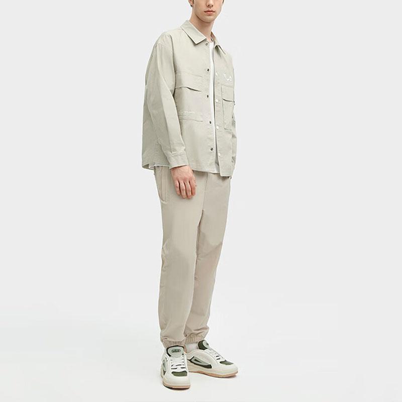 New FILA SS24 Shirt Men's Milk Coffee F11M419705F-DK