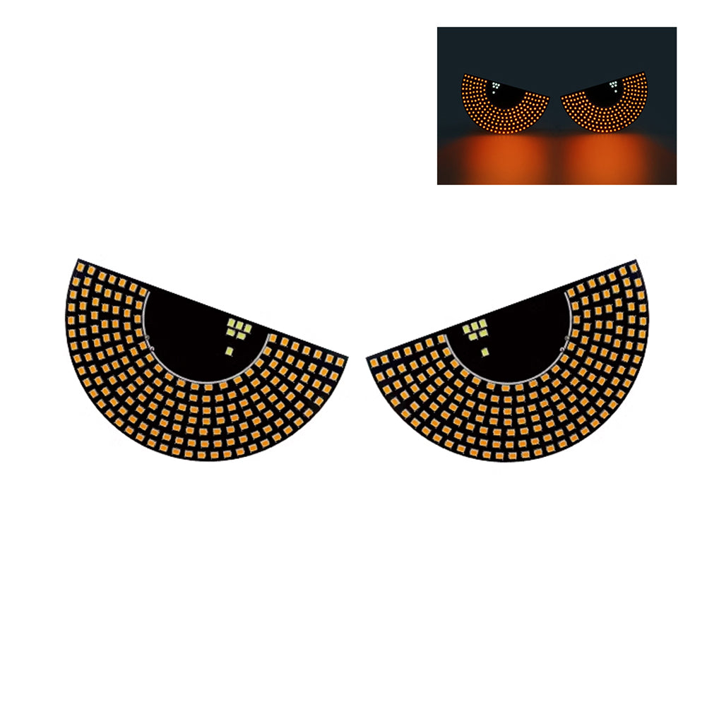 

2Pcs Car LED Decorative Light Devil s Eye Rear Warning Light USB Red Devil Eye Atmosphere Light Auto Decoration Accessories