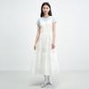LEDING Lace Strap Pearl Jacquard Cami Dress