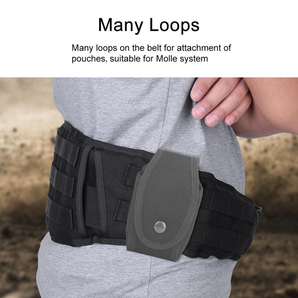 Nylon Lightweight Military Battle Combat Duty Waist Padded Belt Webbing for Molle System