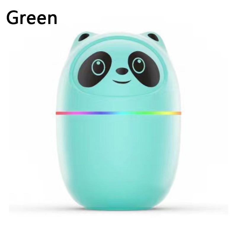Portable Cute Panda USB Humidifier Aroma Diffuser Night Light Cool Mist Plant Purifier for Household Desktop Travel