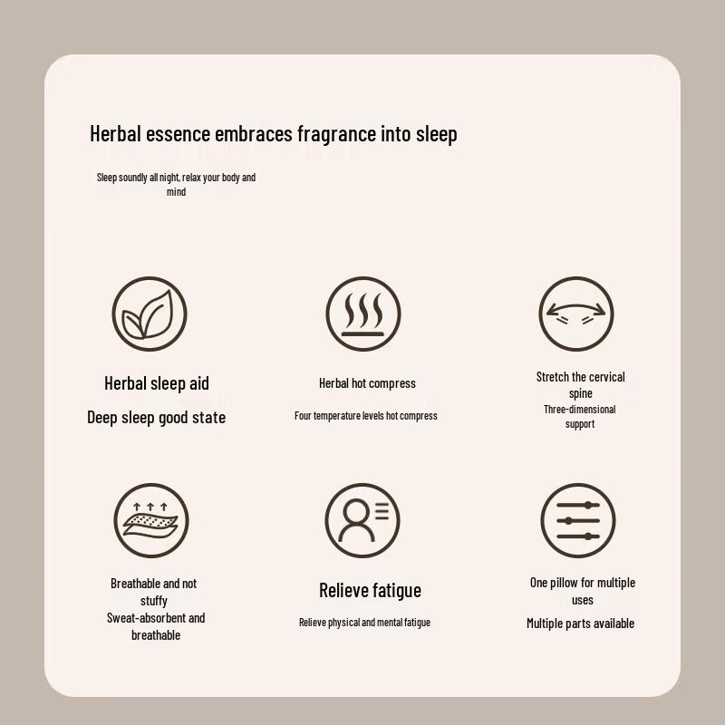 Hezheng Heated Herbal Neck Support Pillow