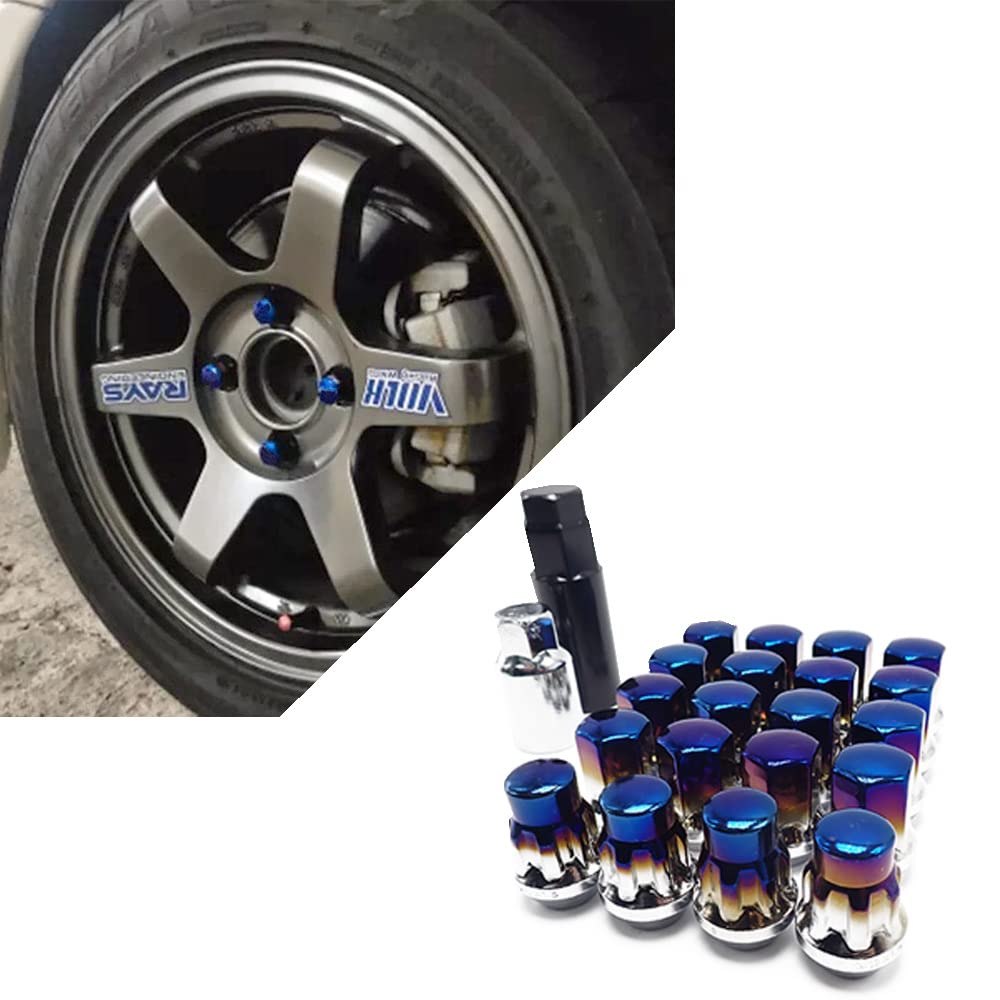 

Wellvie Стальной диск M12 x Включает блокировку Всего колпачков Титаново-синий Колпачковая гайка Пользовательский Автомобиль Автомобильные принадлежности для Subaru и Suzuki Гайки, P1.25, Гайки, 20, Гайки, синий