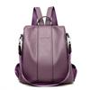 2024 New Fashion Anti Theft Leather Bag Women's Retro Shoulder Bag Large Capacity Travel Backpack