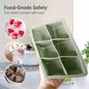Silicone Ice Cube Trays,Large Size Silicone Ice Cube Molds with Leak Proof Removable Lid Square Ice Cube Tray And BPA Free