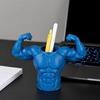Yousheng 3D Printed Pen Holder, Muscular Man Figure, Creative Desk Organizer for Pens And Makeup Brushes, Funny Funny Fitness Enthusiast Gift