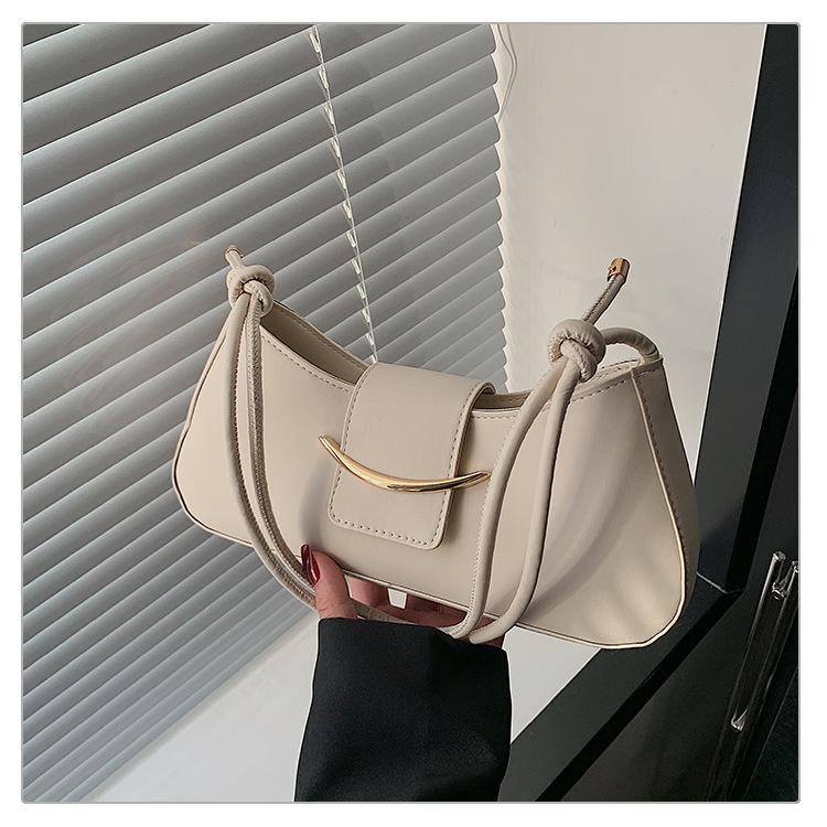 Fashion Bag Women's 2025 New Trendy French Shoulder Armpit Bag Foreign-style Texture Simple Women's Bag Versatile Messenger Bag