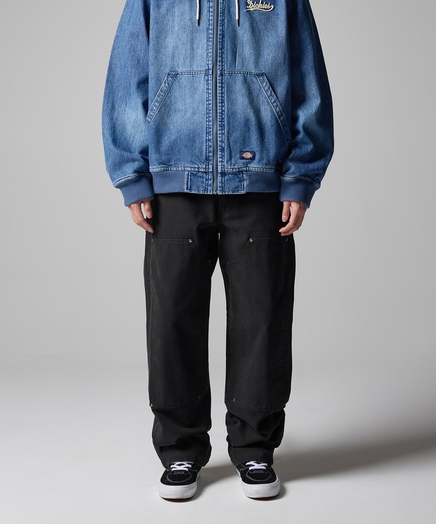 DICKIES Stonewashed Duck Canvas Double Knee Pants Black
