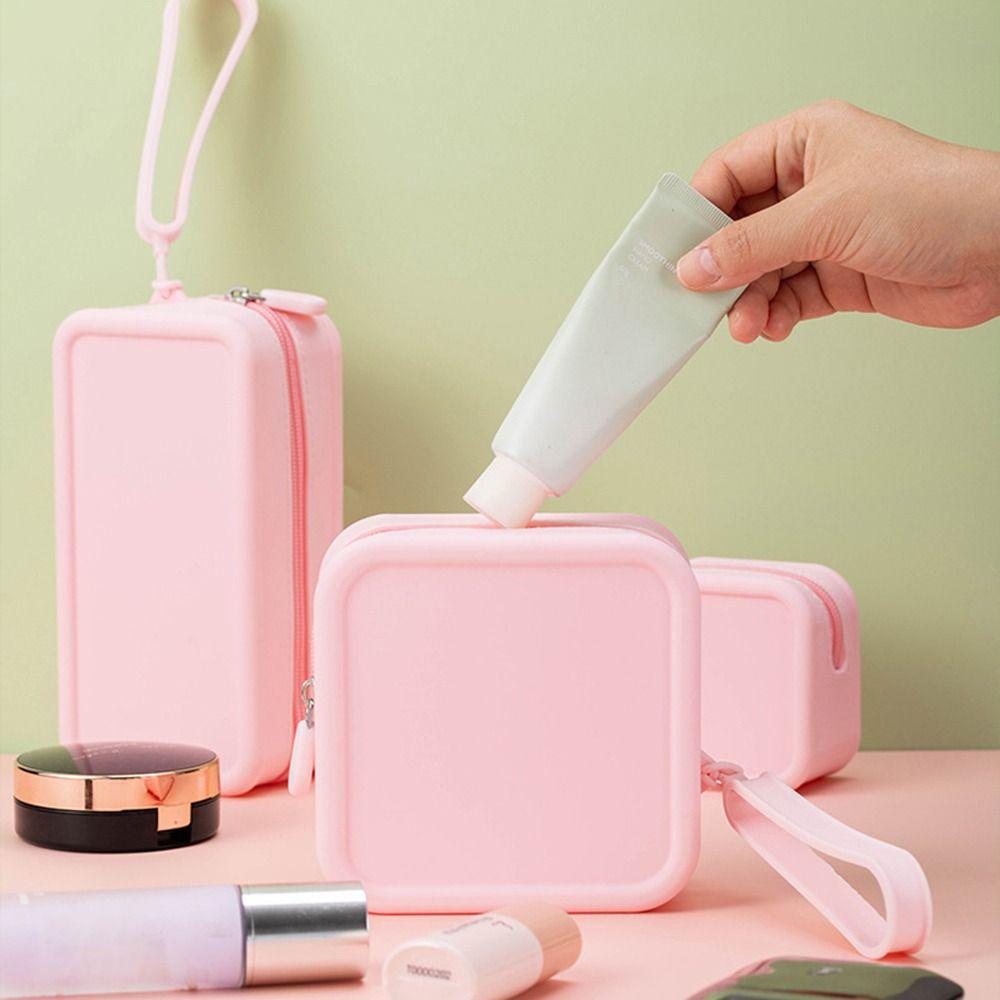 Large Capacity Coin Purse Silicone Cosmetic Bag New Item Bag  Students