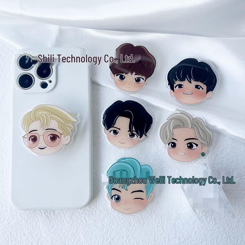 Acrylic Epoxy Cartoon Celebrity Airbag Phone Holder