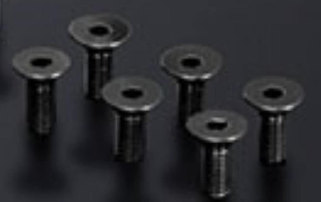 Juran 350978 [PRT Steering Screw Set] Dish M5 x P0.8 / 12mm / Black